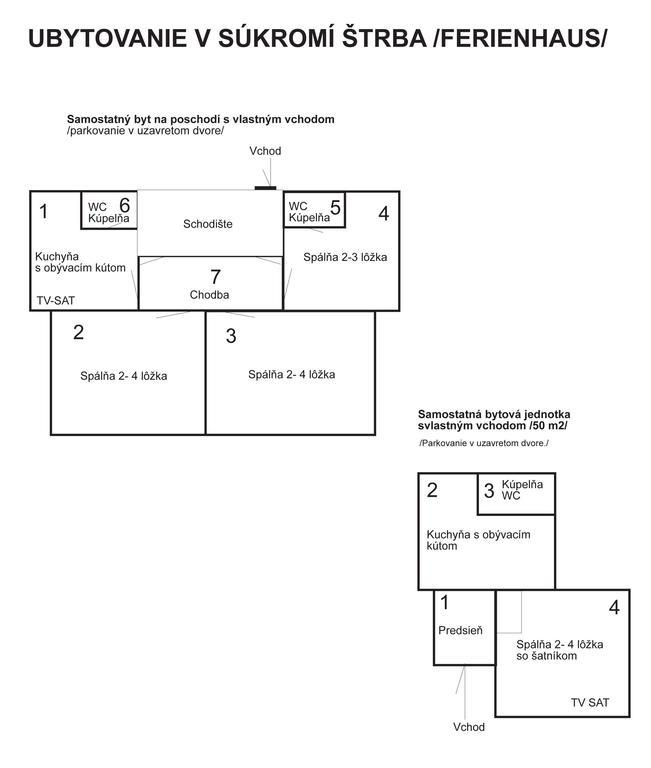 Guest House Privat Štrba מראה חיצוני תמונה